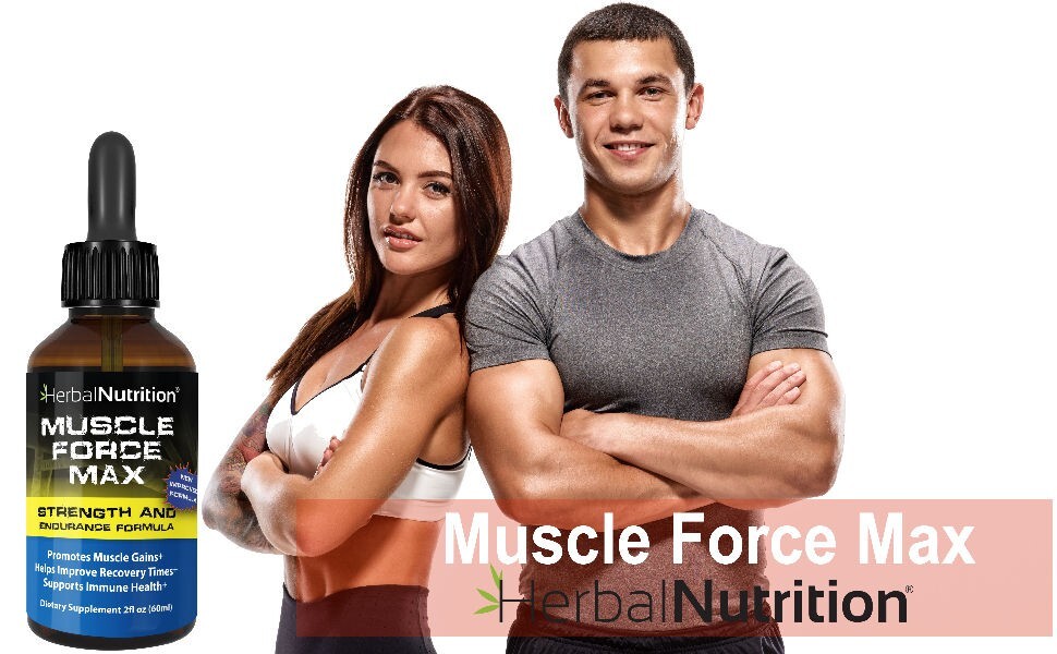 Body Building Supplement Muscle Force Max 2 Bottle Pack 175mg Growth Formula