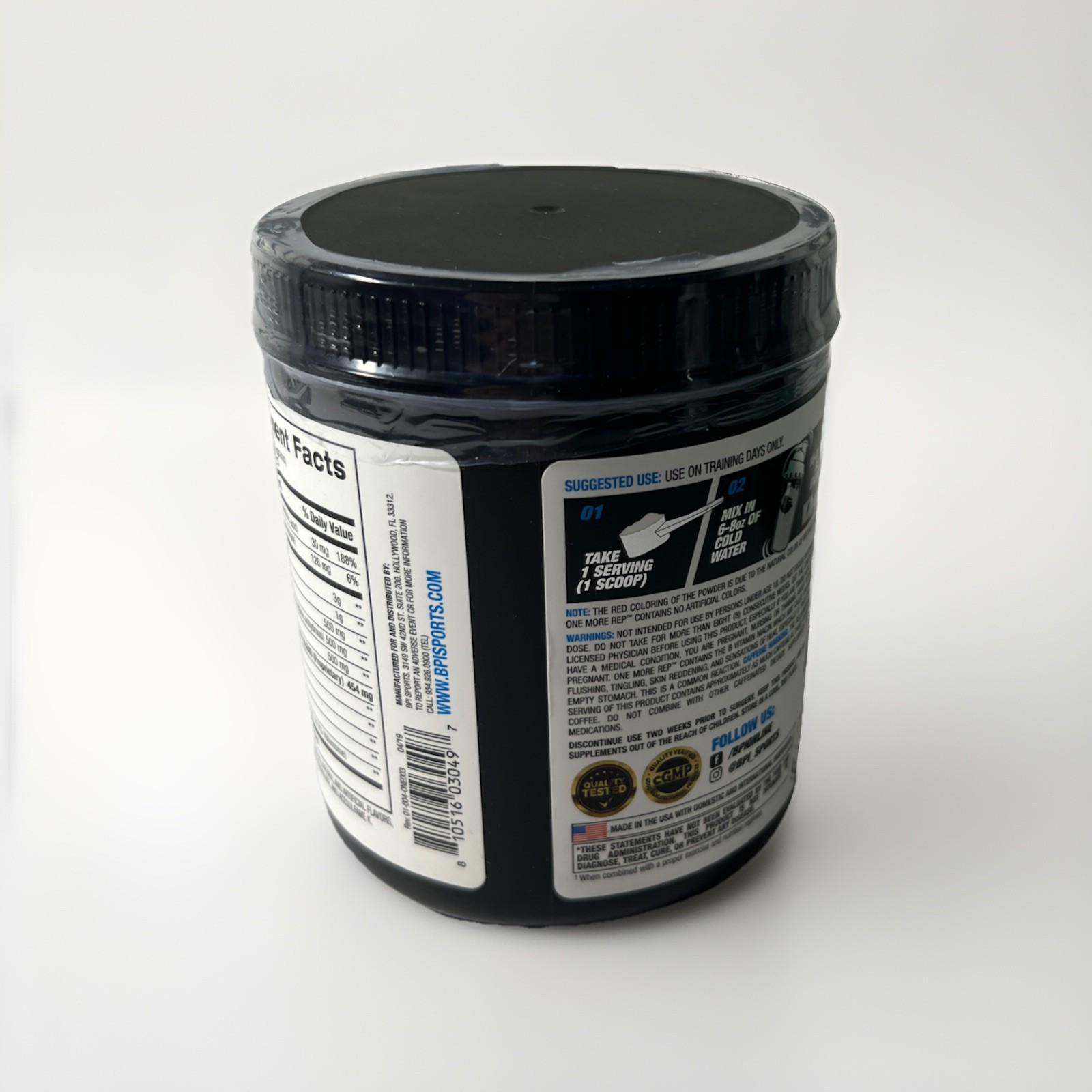 1x BPI Sports ONE MORE REP Berry Splash 25 Servings EXP: 5/27