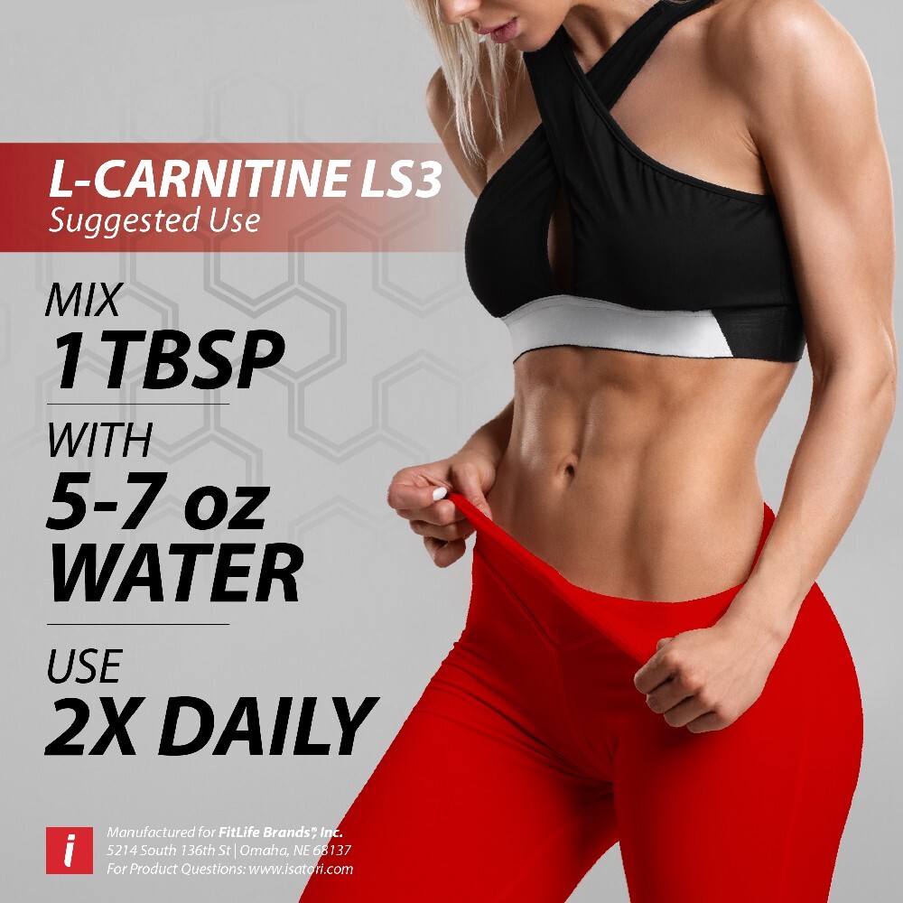 L-CARNITINE LS3 1500 Fat Loss-Metabolism Activator-Strawberry Kiwi- 32 Servings