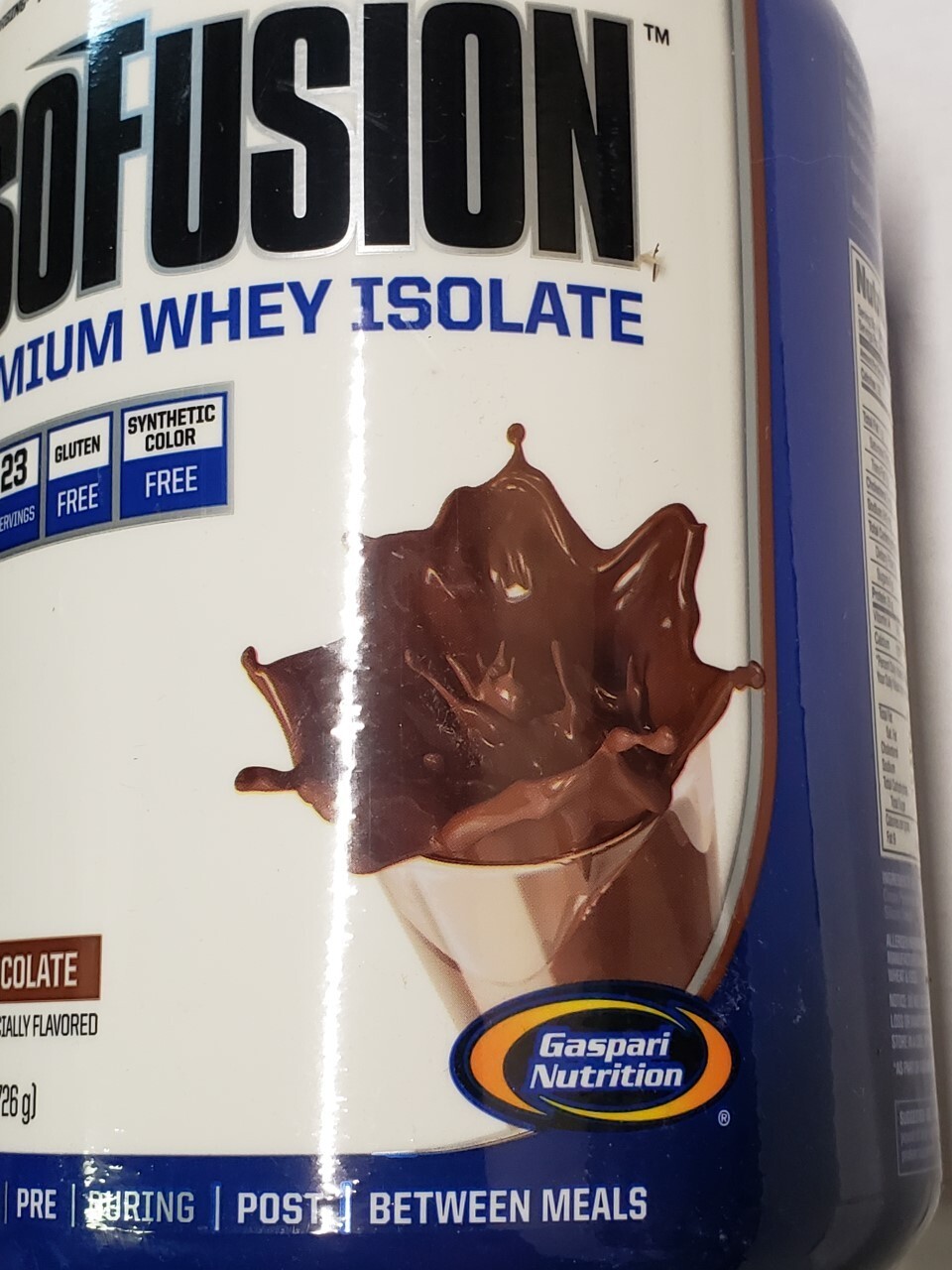Gaspari Nutrition – ISOFUSION – 1.6 lbs – Milk Chocolate – 23 Servs – Ex 12/2024