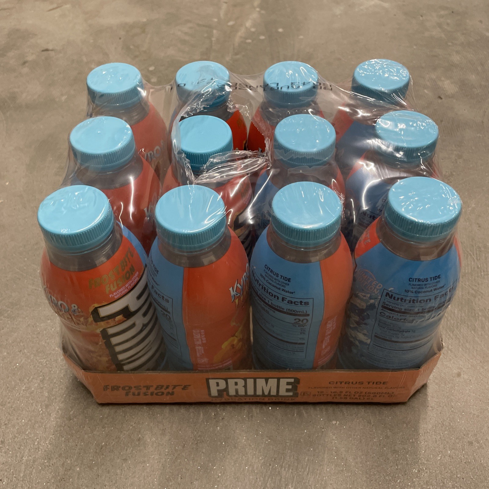 12 PACK NEW LIMITED FROSTBITE FUSION PRIME HYDRATION DRINK 16.9 OZ KYRO & LUKEN
