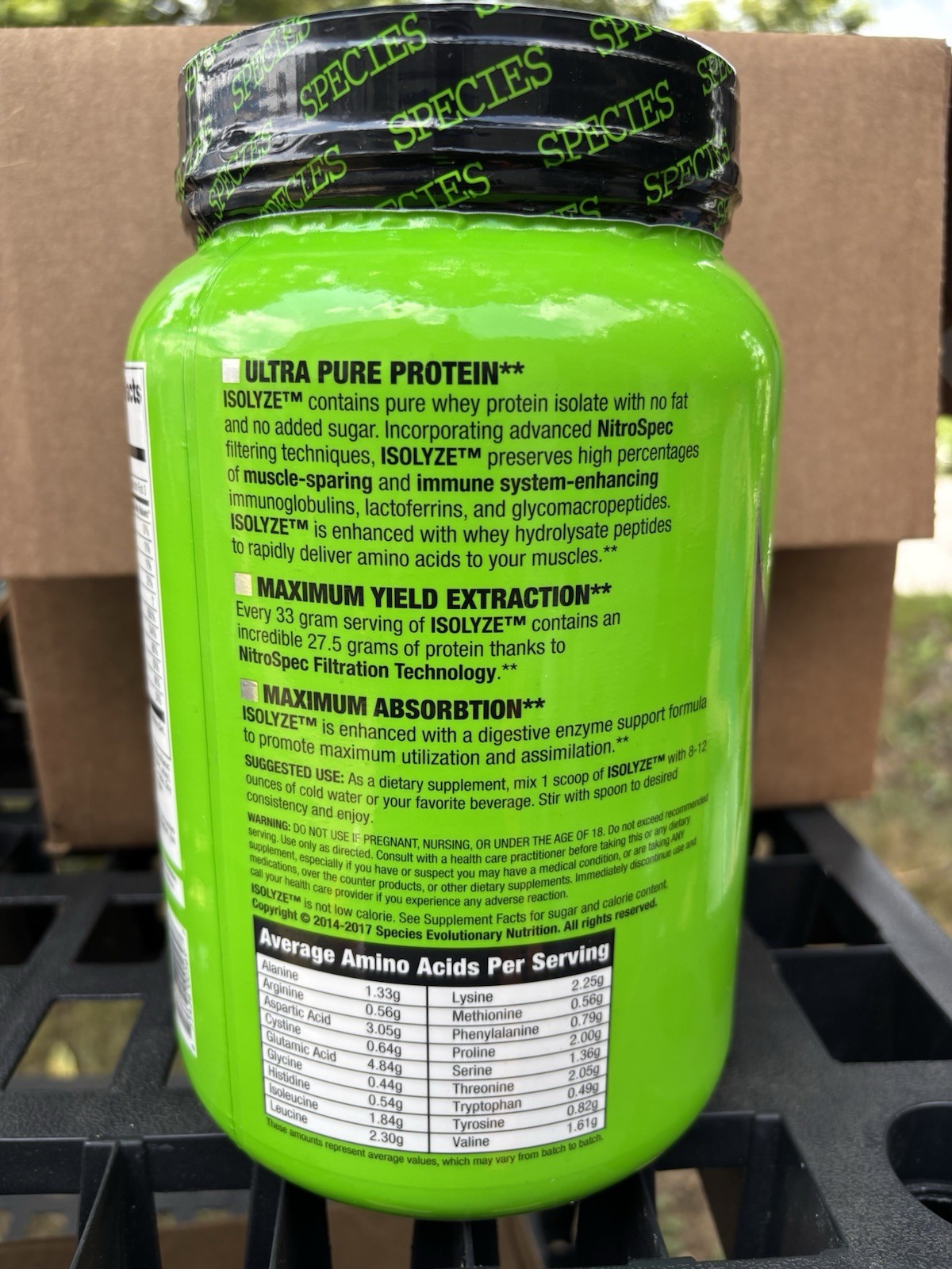 Isolyze Pure Whey Protein isolate