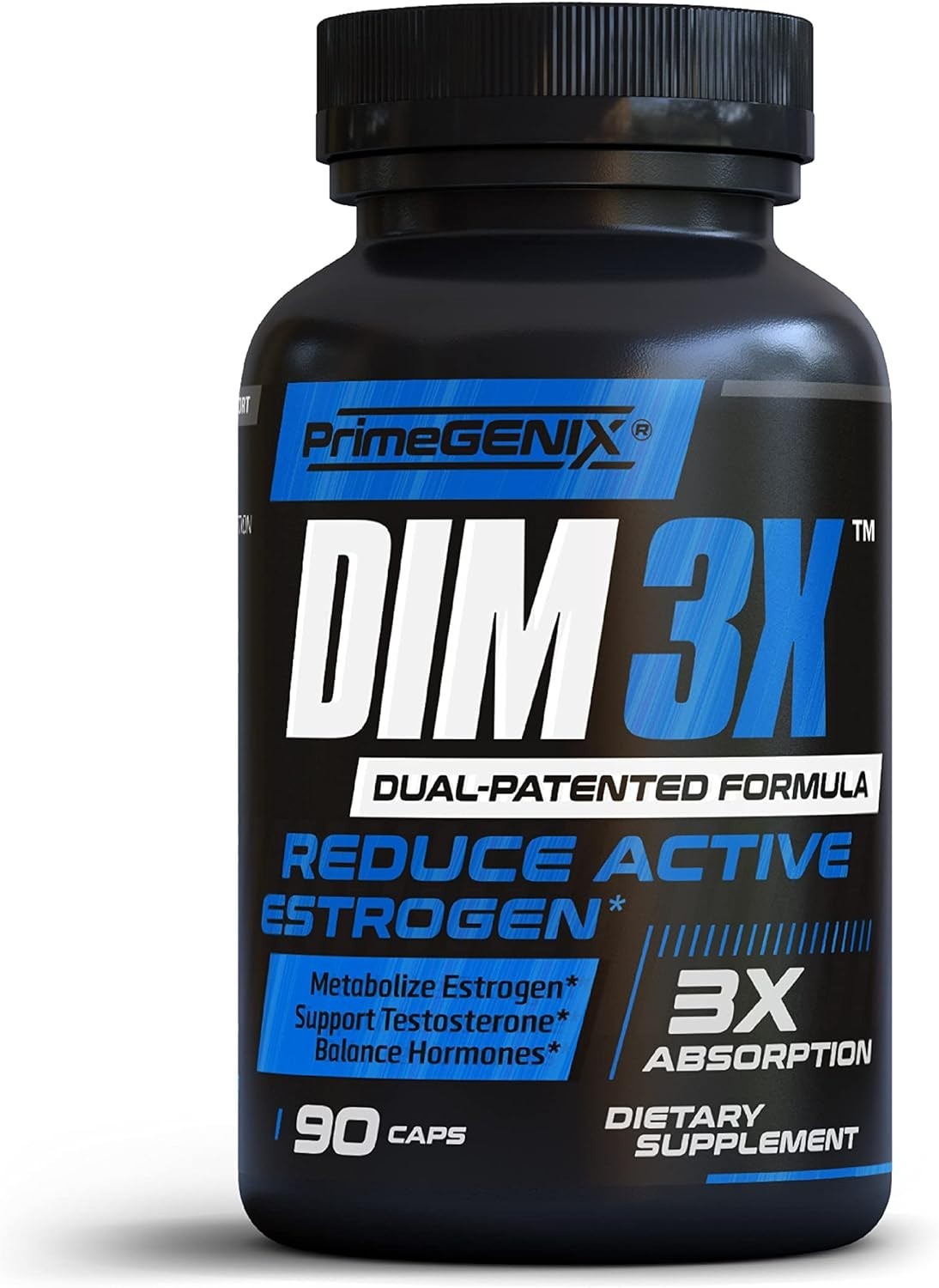 PrimeGENIX DIM3X Diindolylmethane (DIM), Helps Control Estrogen, Fitness Booster
