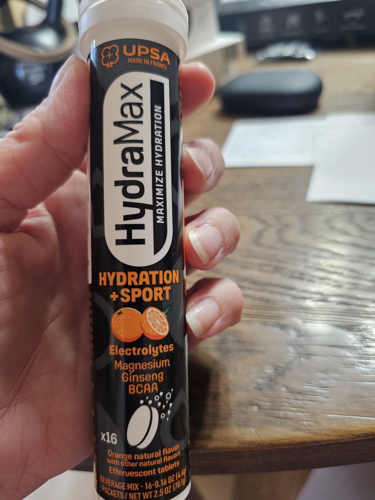 UPSA HydraMax Electrolyte Tablets Orange 16ct Exp 08/2027