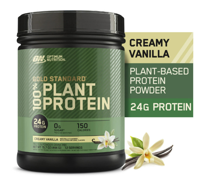 Optimum Nutrition Gold Standard Plant Protein, Creamy Vanilla, 1 lb