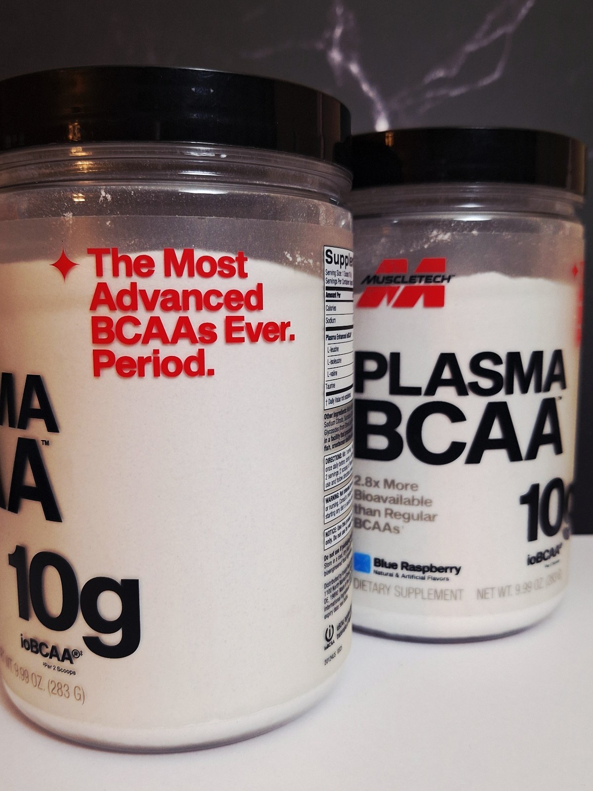 2 Tubs MuscleTech Plasma BCAA, Blue Raz, 30 Serv, Fast Absorption, 05/2028✨️
