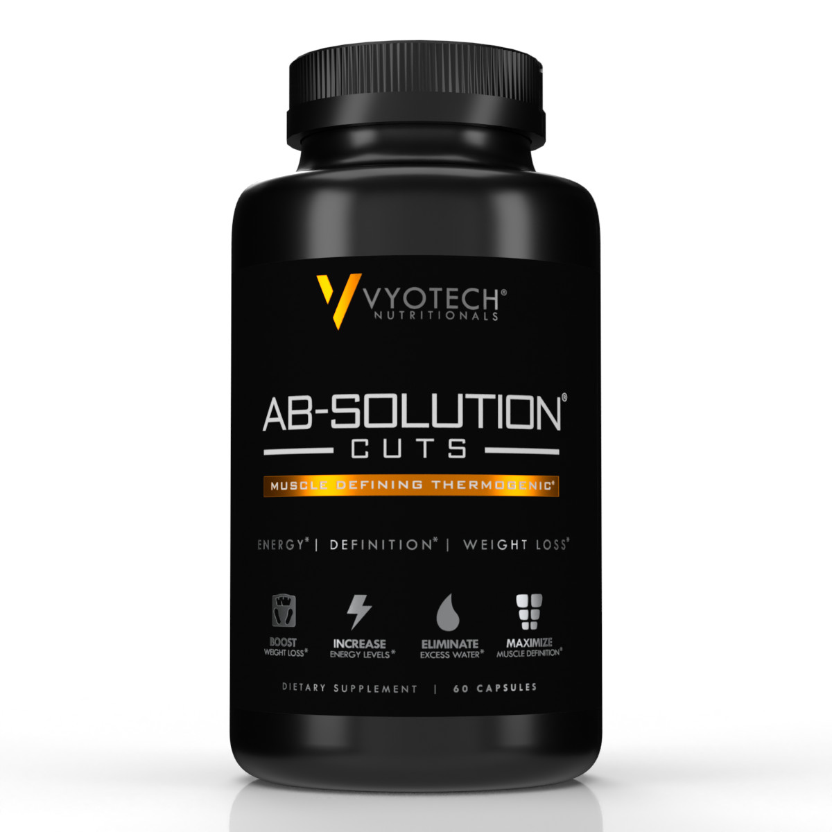 Thermogenic Fat Burner Ab Solution Cuts Vyotech Nutritionals 1 Bottle