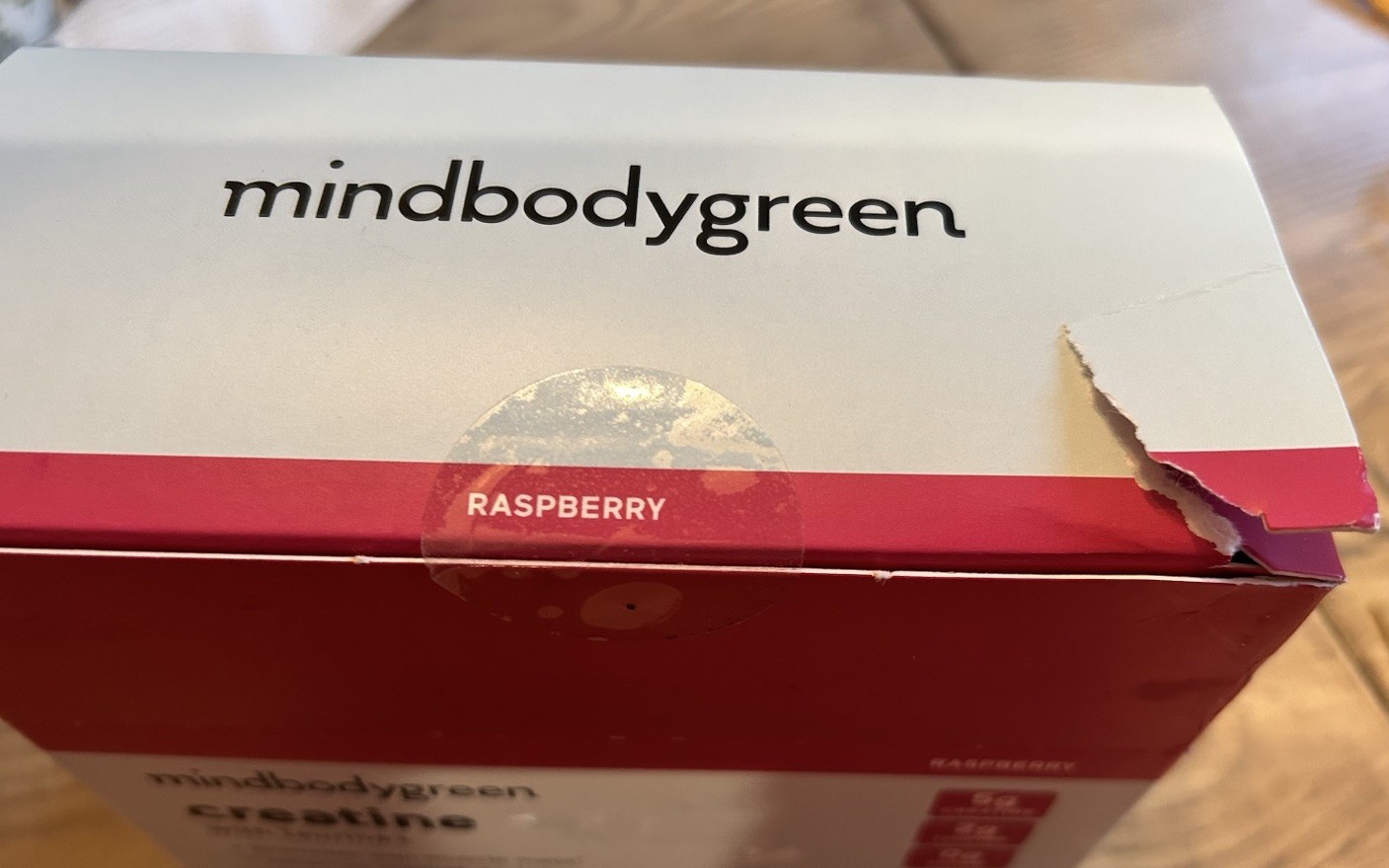 mindbodygreen 5g Creatine 2g Taurine 30 Sticks/Pack Raspberry Vegan Gluten-Free