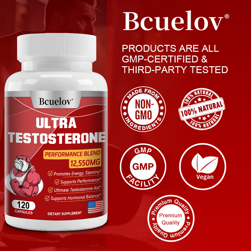 ULTRA TESTOSTERONE booster Performance Blend Capsules -Male Enhancer Muscle Gain
