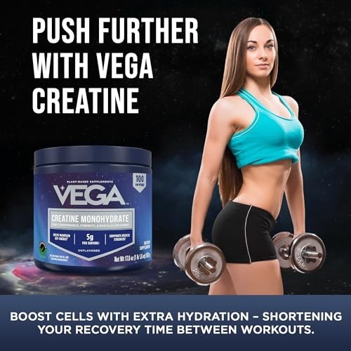 Creatine Monohydrate Powder 5g Pure Unflavored 100 Servings