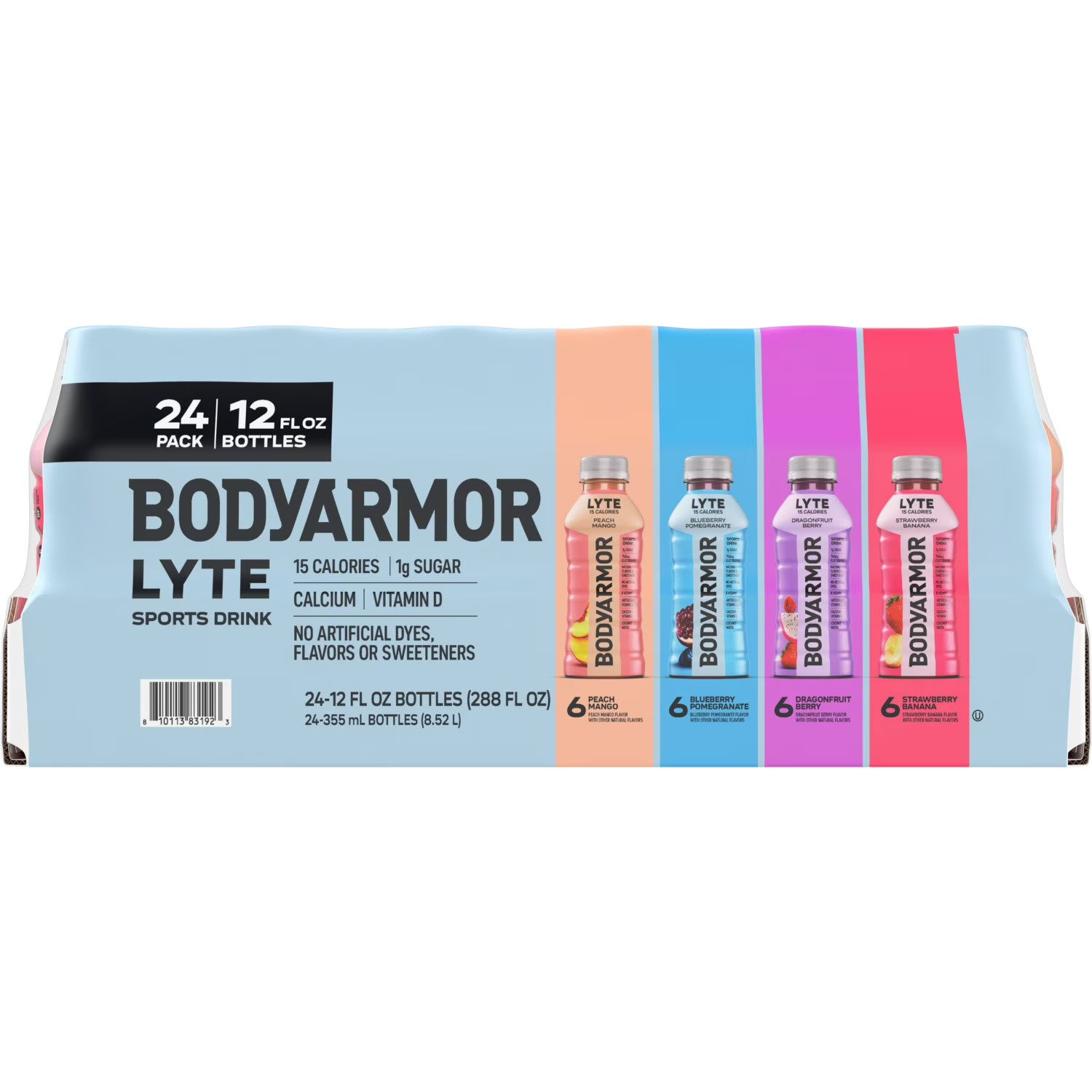 BODYARMOR LYTE Sports Drink Variety Pack, 12 fl. oz., 24 pk.- Low Calorie Drinks
