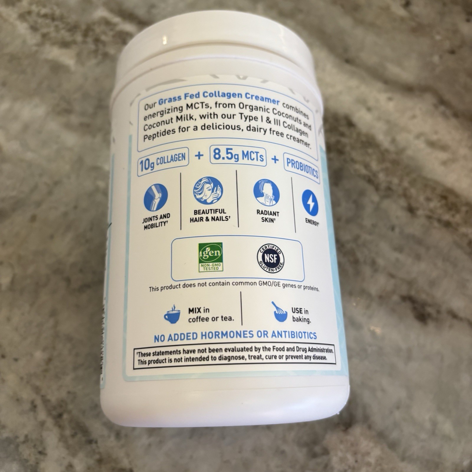 Garden of Life Grass Fed Collagen Creamer Powder – Creamy Vanilla, 12 Serv EXP27