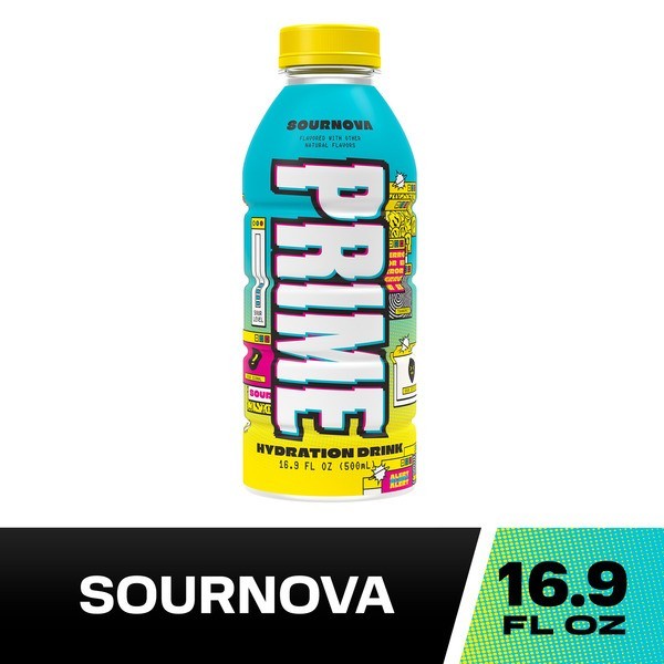 PRIME Hydration Sour Nova 16.9oz 8 Pack Electrolyte Sports Drink