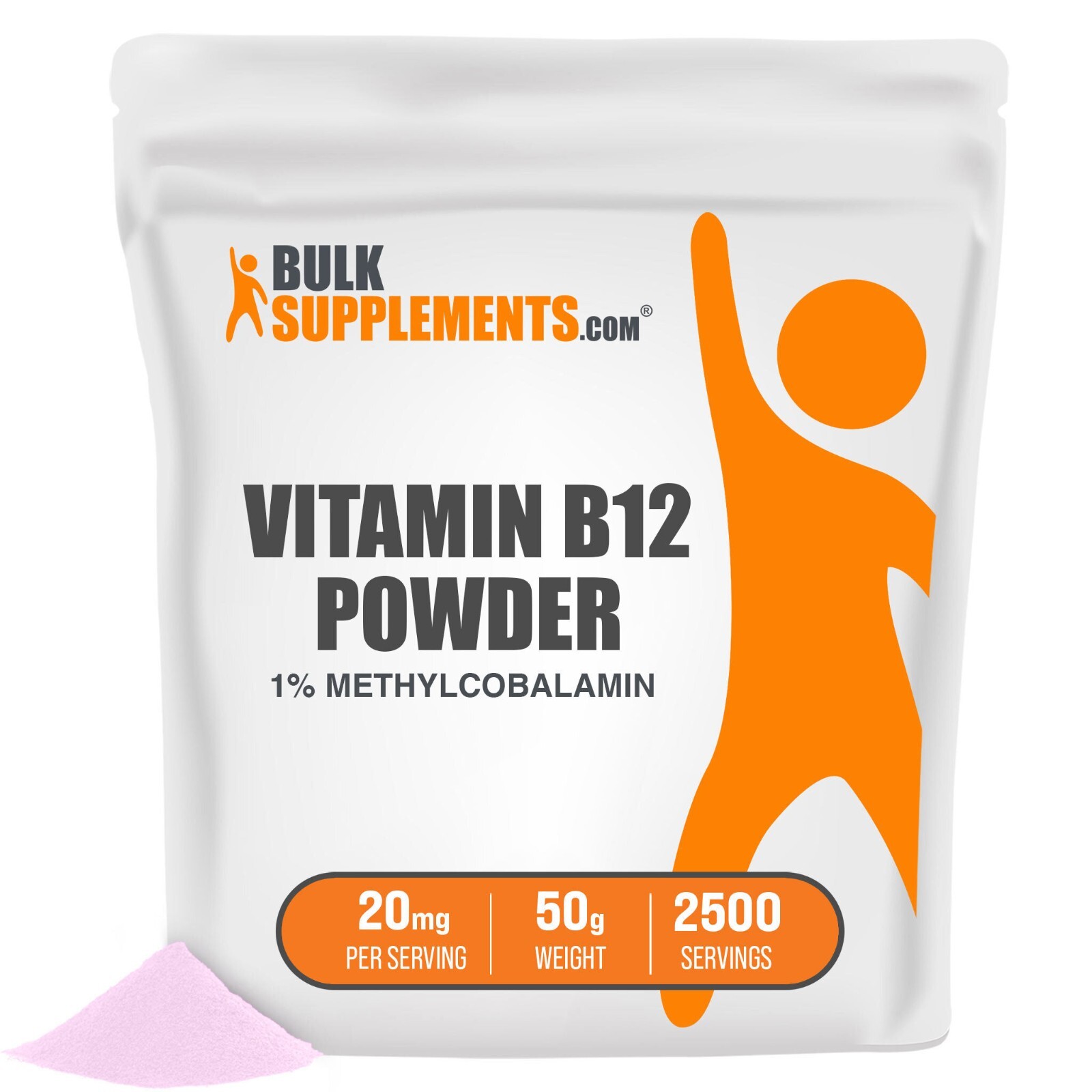 BulkSupplements Vitamin B12 1% (Methylcobalamin) Powder – Provides Energy