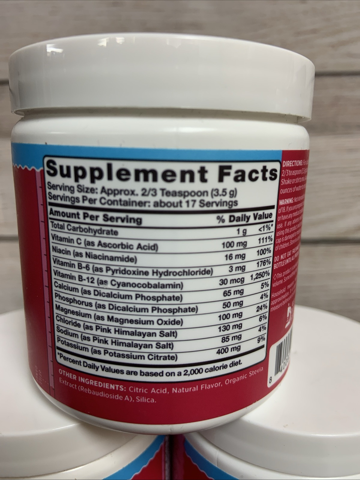3X Nature’s Truth Electrolyte Hydration B Vitamins Powder Lemon Pink Women 10/26