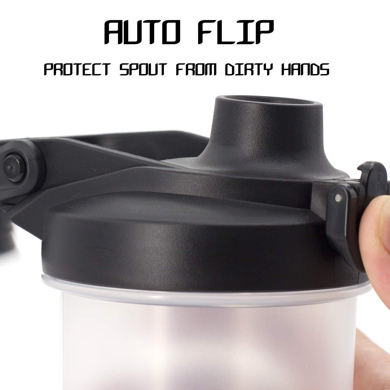 Protein Shaker Bottle Gym Sports Water Smoothie Mixer Cups Blending Ball 24 oz