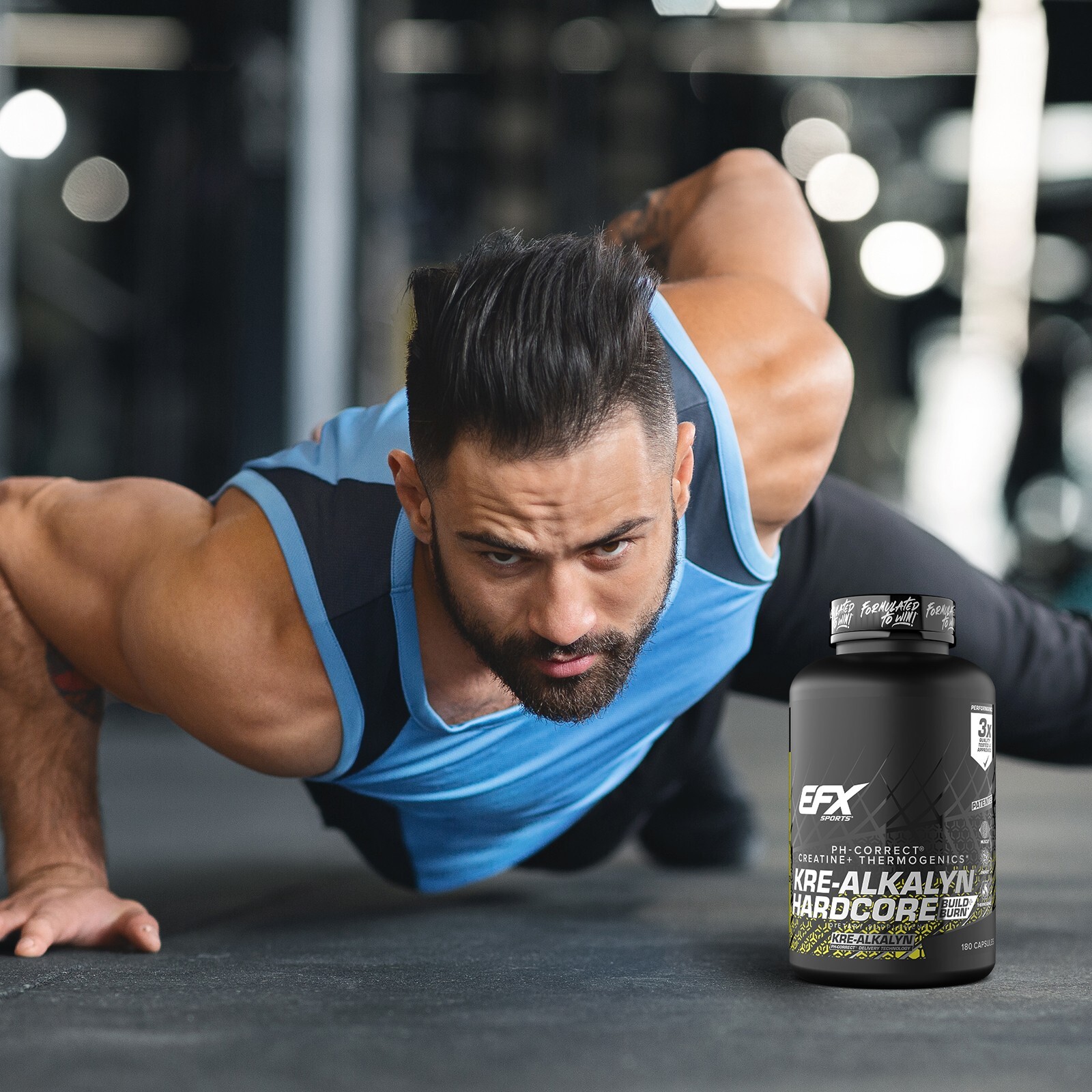 EFX KRE ALKALYN HARDCORE Creatine Energy Fat Loss Caffeine VALUE SIZE 180 Caps