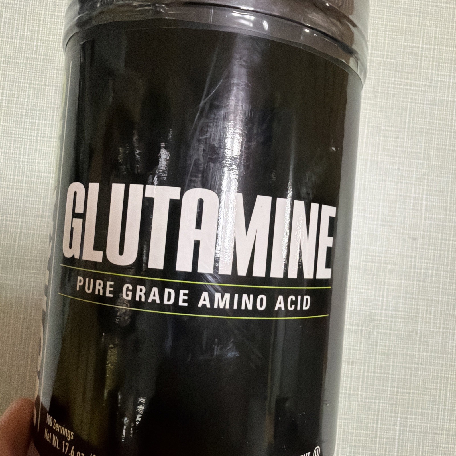 NutraBio Glutamine Pure Grade Amino Acid– 1.1 lb. 100 Servings. BB 06/2027