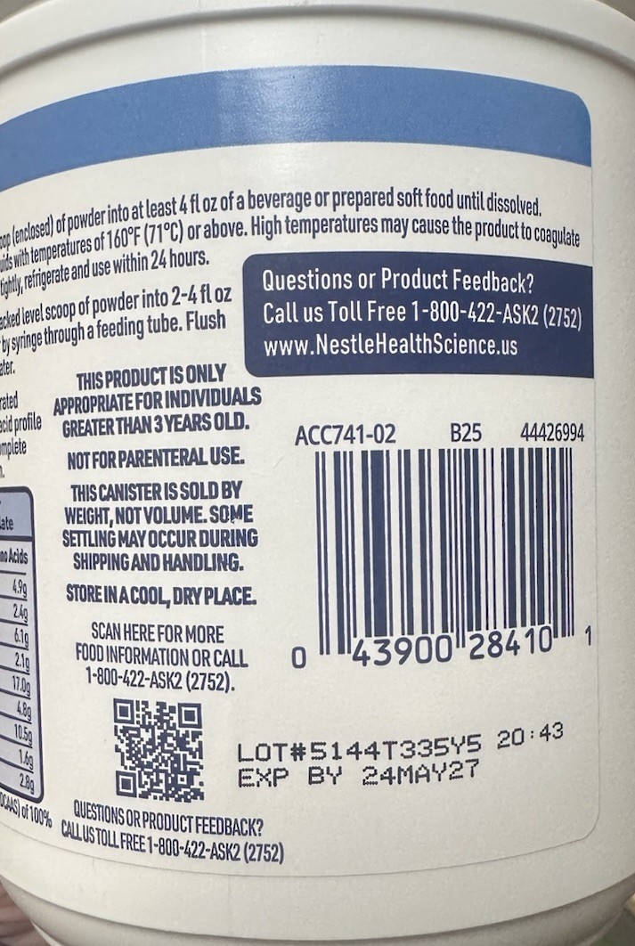 Beneprotein Unflavored Whey Protein | Case of 6 x 8 oz | 6g Protein per scoop