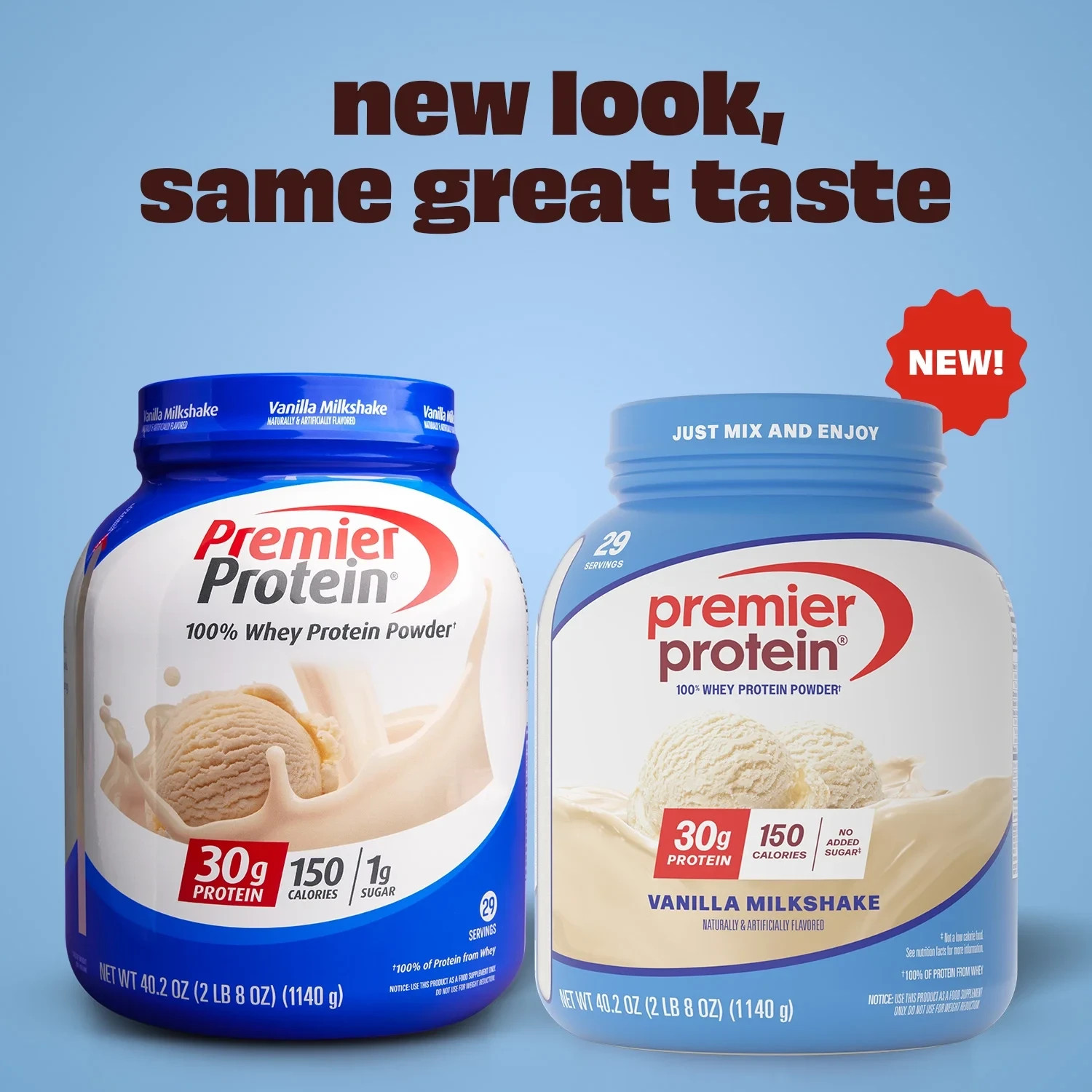 Premier Protein 100% Whey Protein Powder, Vanilla Milkshake, 30g Protein, 29Ser