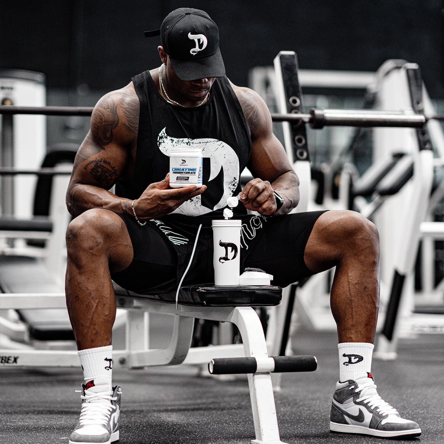 DRAGON PHARMA Creatine Monohydrate Aid Muscle Recovery Post-Workout Supplemen…