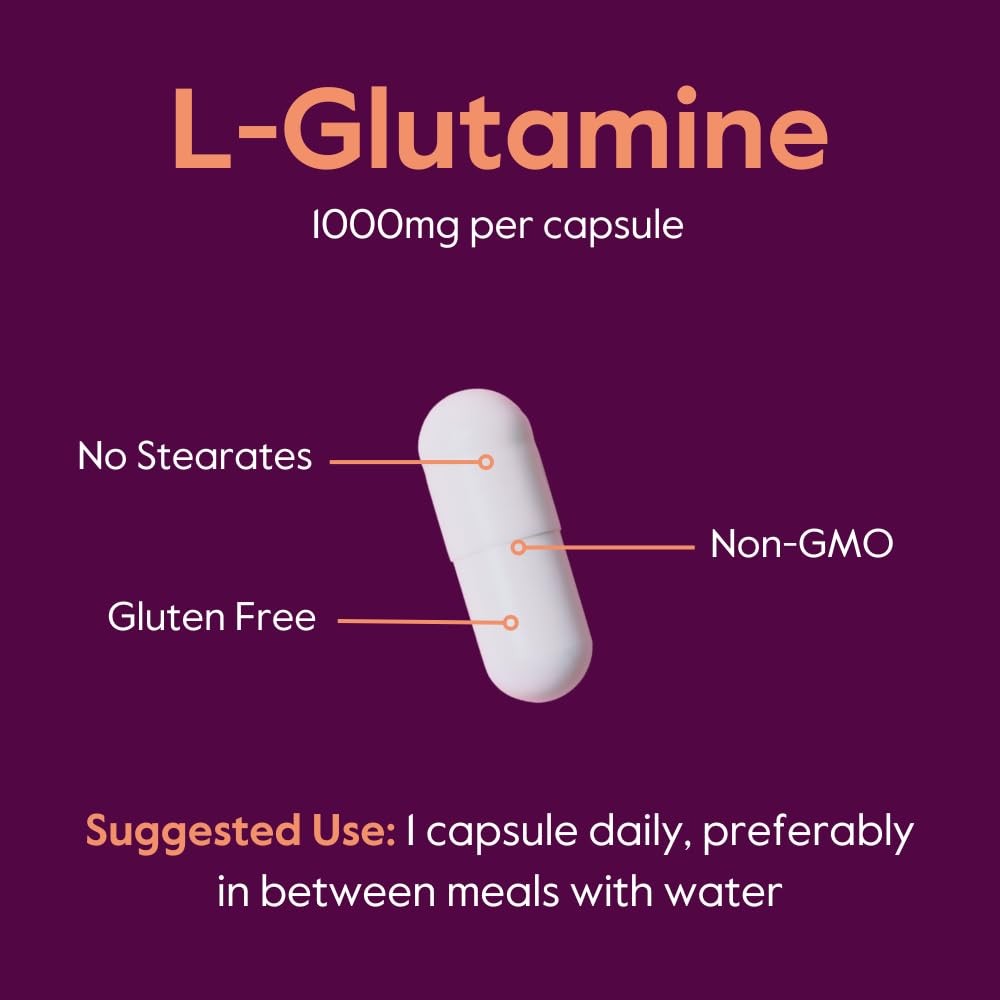 BESTVITE FillerFree LGlutamine 1000mg per Capsule 240 Capsules Free Form No…