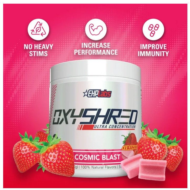 EHP Labs OxyShred Pre Workout Cosmic Blast 33 Servings Powder