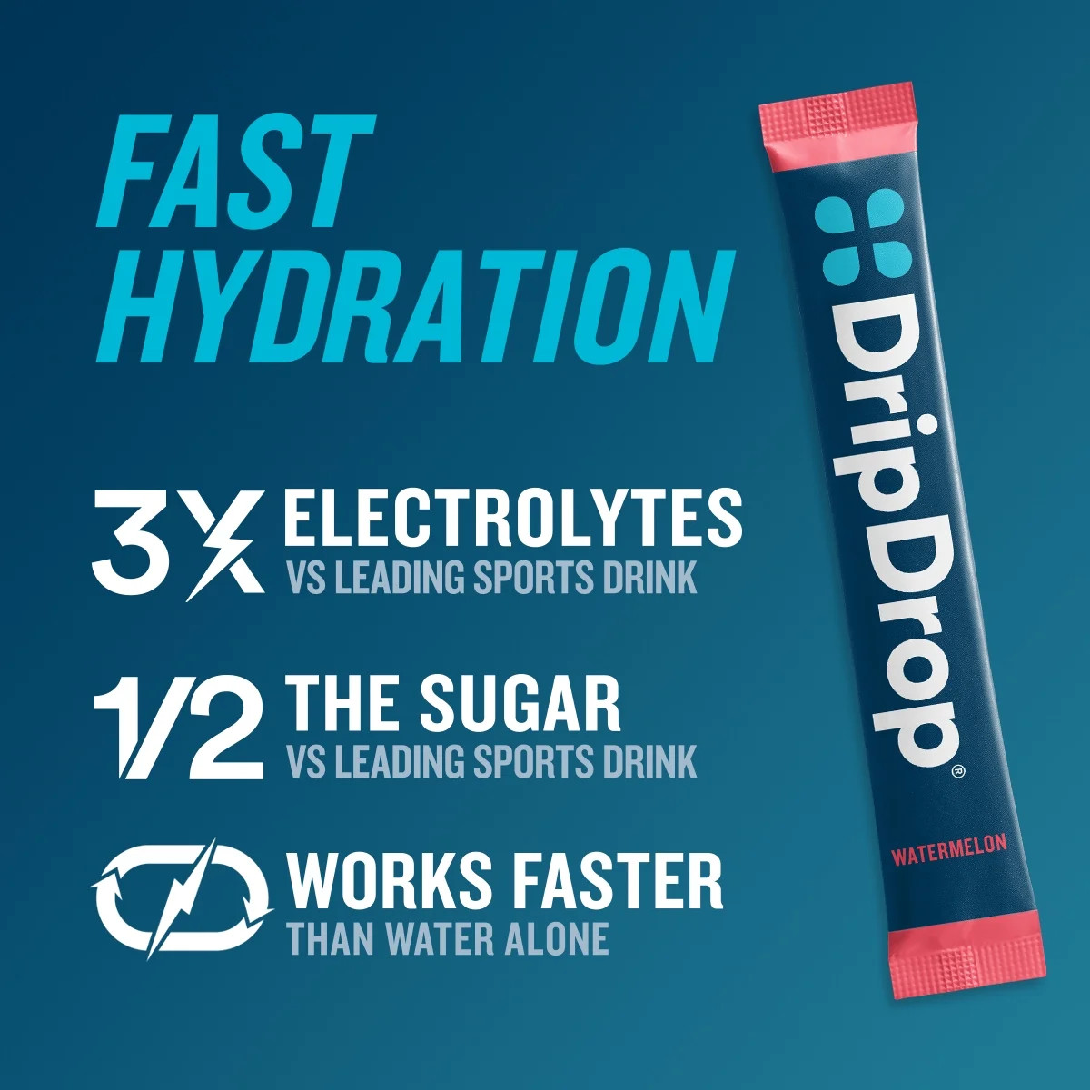 Fast Hydration Powder Bold Variety Electrolyte Drink Mix, 0.35 Oz, 8 Count.
