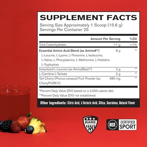 BPN Recover Post-Workout Drink Mix – EAA, Amino9, Cherry