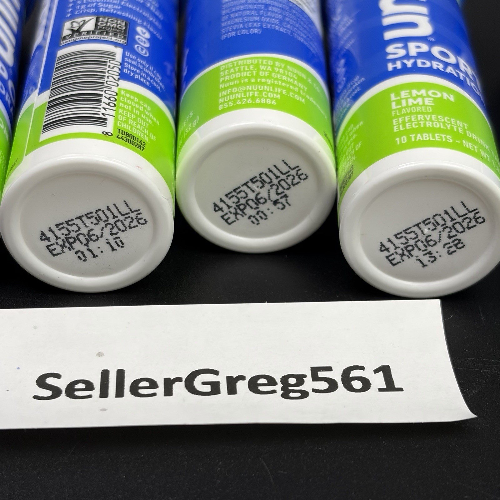 Nuun Sport Electrolyte Tablets Lemon Lime – 80 Count Pack (8 Tubes) EXP 6/26