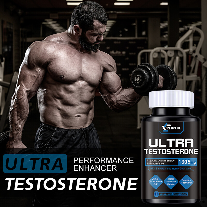 Testosterone Booster for Men, Male Enhancement Pills, Energy, Libido 60 Capsules
