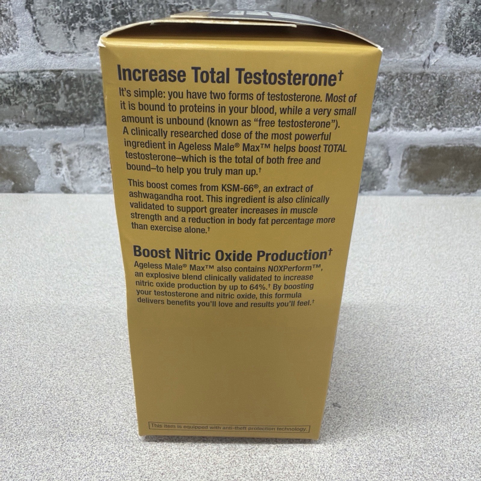 Ageless Male Max Total Testosterone and Nitric Oxide Booster – 120 Caplets