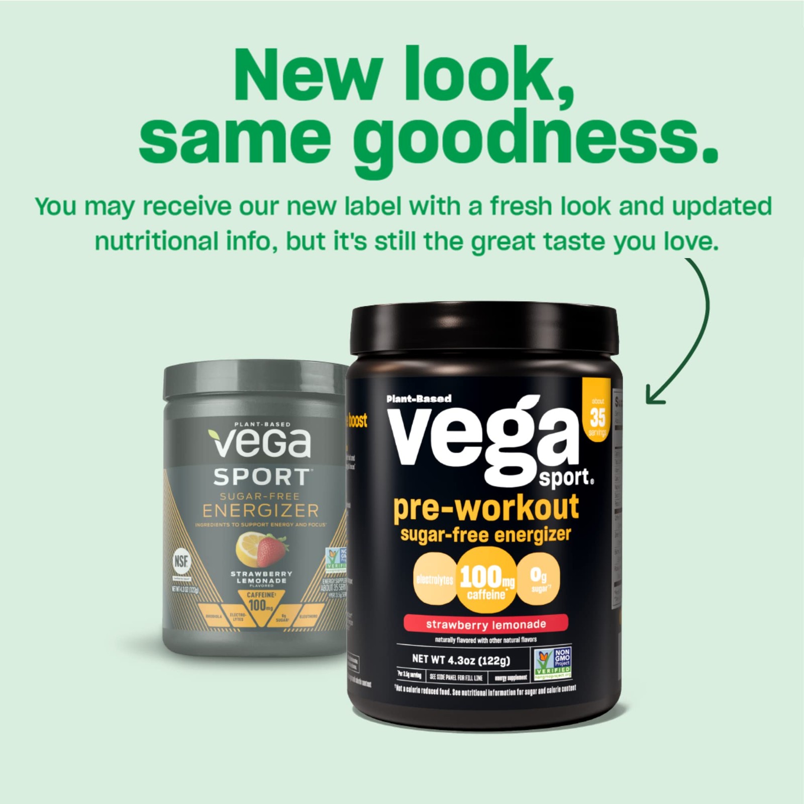 Vega Sport Sugar Free Pre-Workout Energizer, Strawberry Lemonade – Pre…