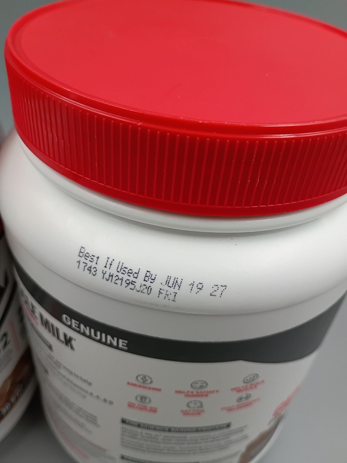 Lot Of 2 Muscle Milk Genuine Protein Powder ~ 1.93lb ~ Chocolate ~ Exp. 02/2027