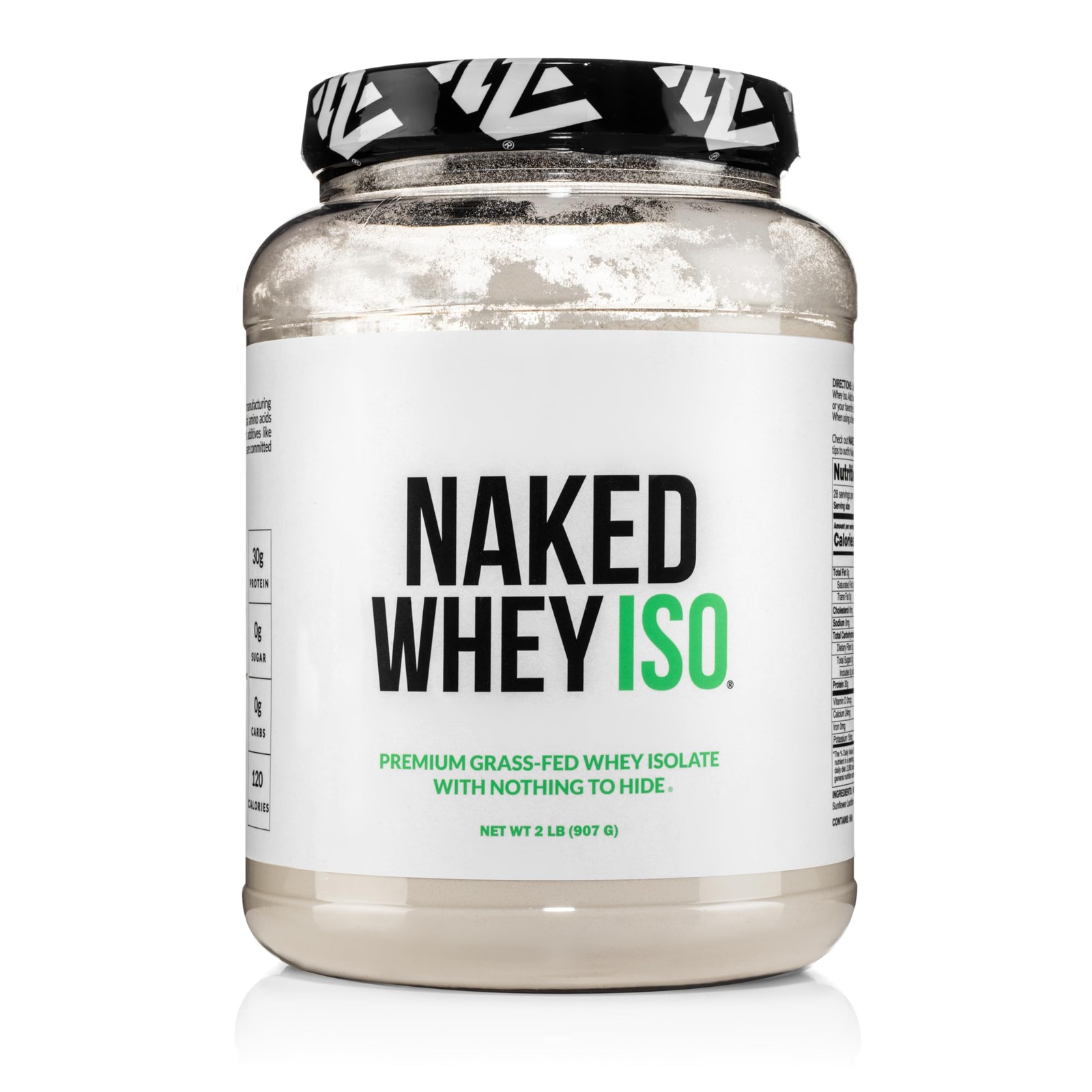 NAKED Whey Isolate Protein – Only 2 Ingredients, 30g 2 Pound (Pack of 1)