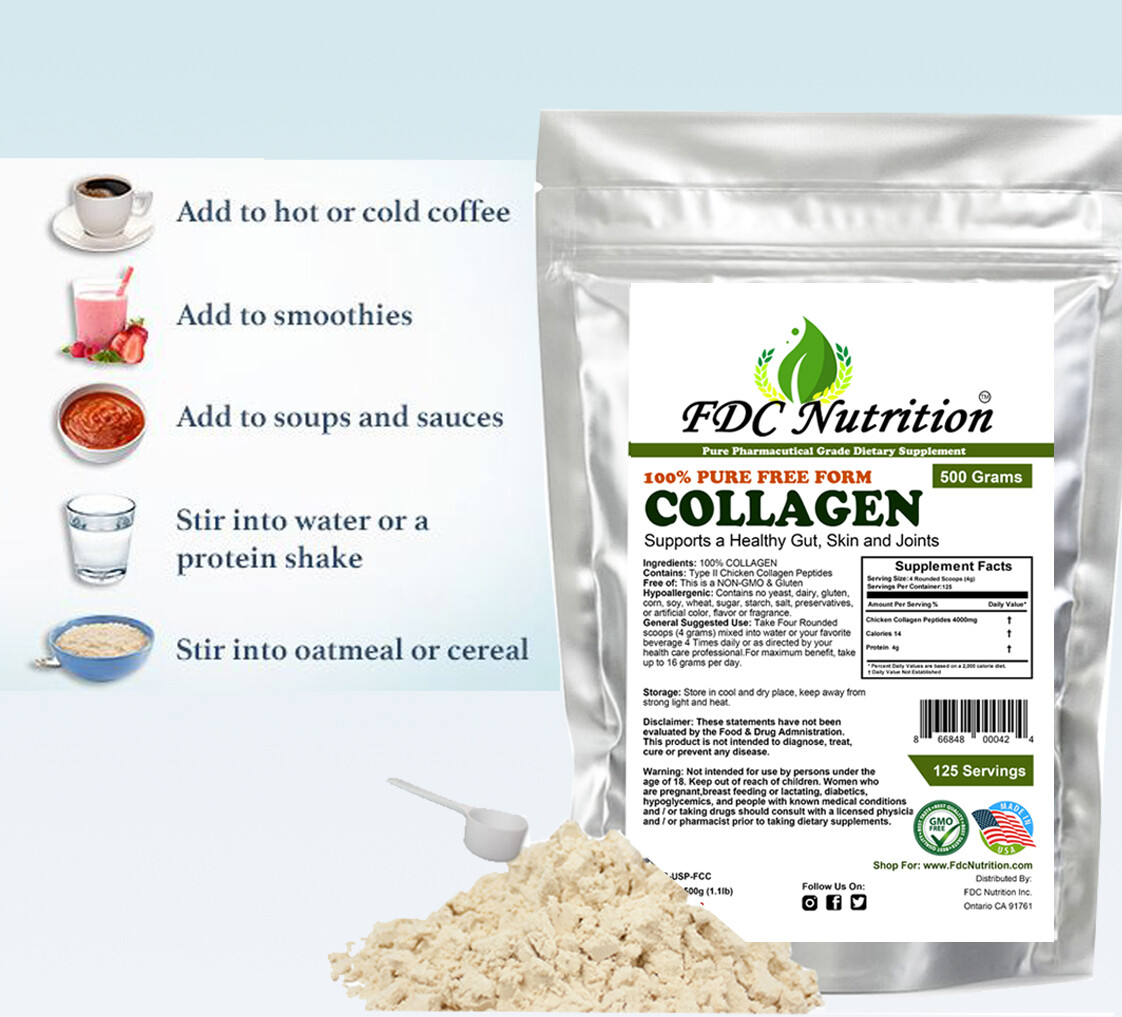 3.3 lb (48 OZ) Collagen Peptides Hydrolyzed Anti-Aging Protein Powder