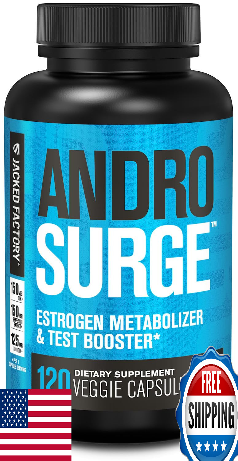 Jacked Factory Androsurge Estrogen Blocker & Natural Testosterone Booster for Me