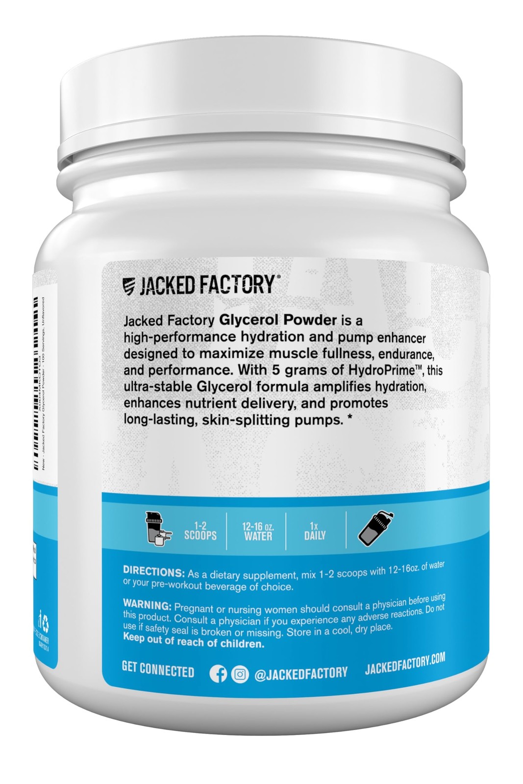 Jacked Factory Glycerol Pump Powder – Cell Volume 100 Servings (Pack of 1)