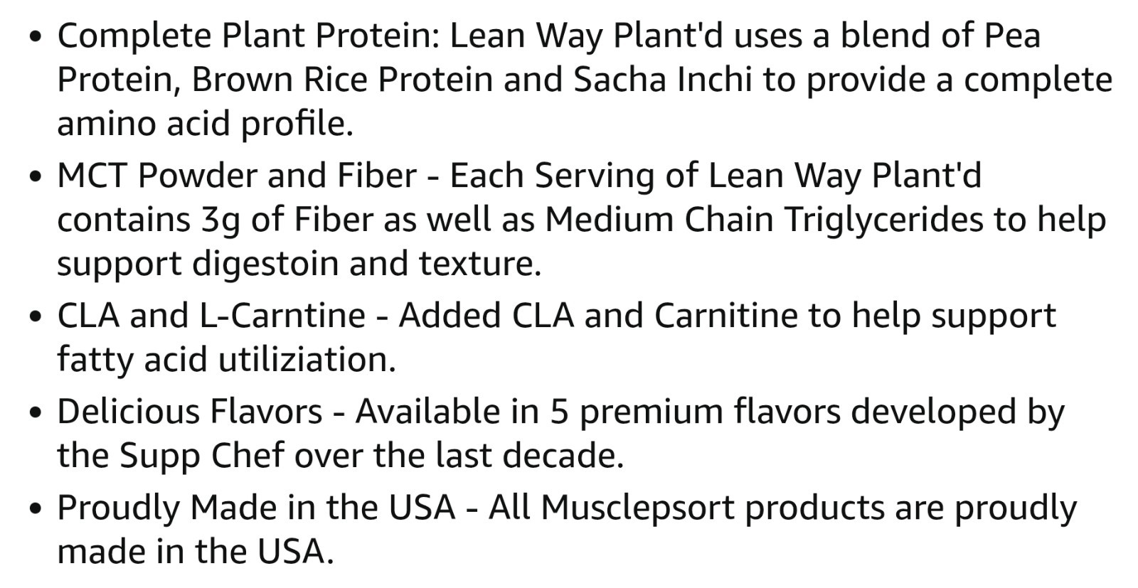 MuscleSport LEAN WAY PLANT’D PROTEIN 2lb ( 25 Servings ) Protella BEST BY 10/26