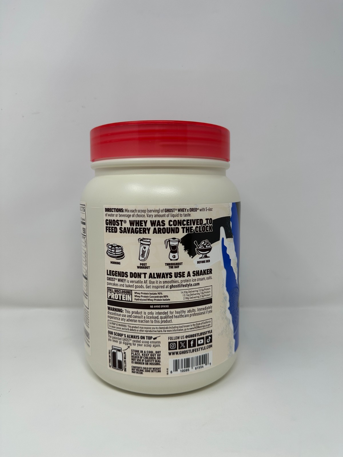 GHOST Whey Protein OREO Flavor 1.3 lb 25g Protein Exp 12/2027 New