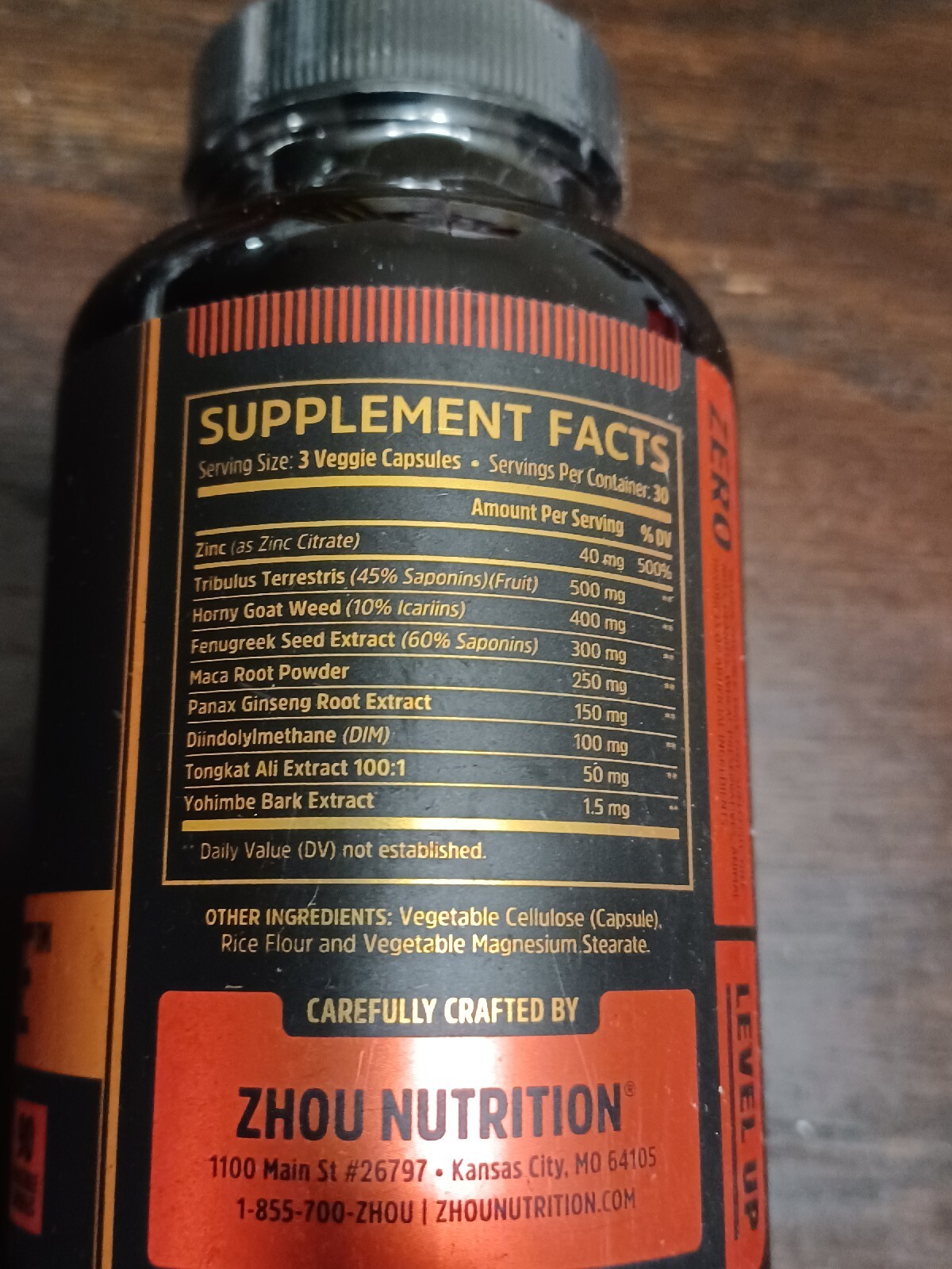 Lot of 6 Zhou Nutrition Boost Elite NATURAL TESTOSTERONE BOOSTER drol tren andro