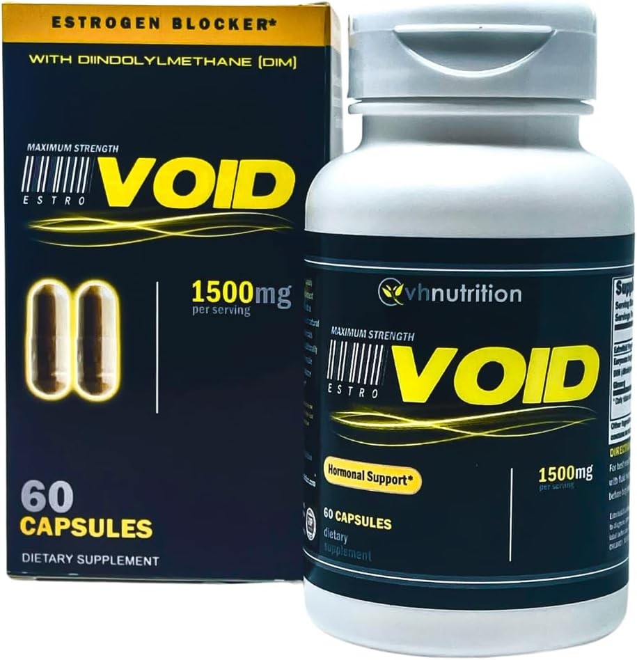 VH Nutrition ESTROVOID | Estrogen Blocker for Men | 1500mg Max Strength…