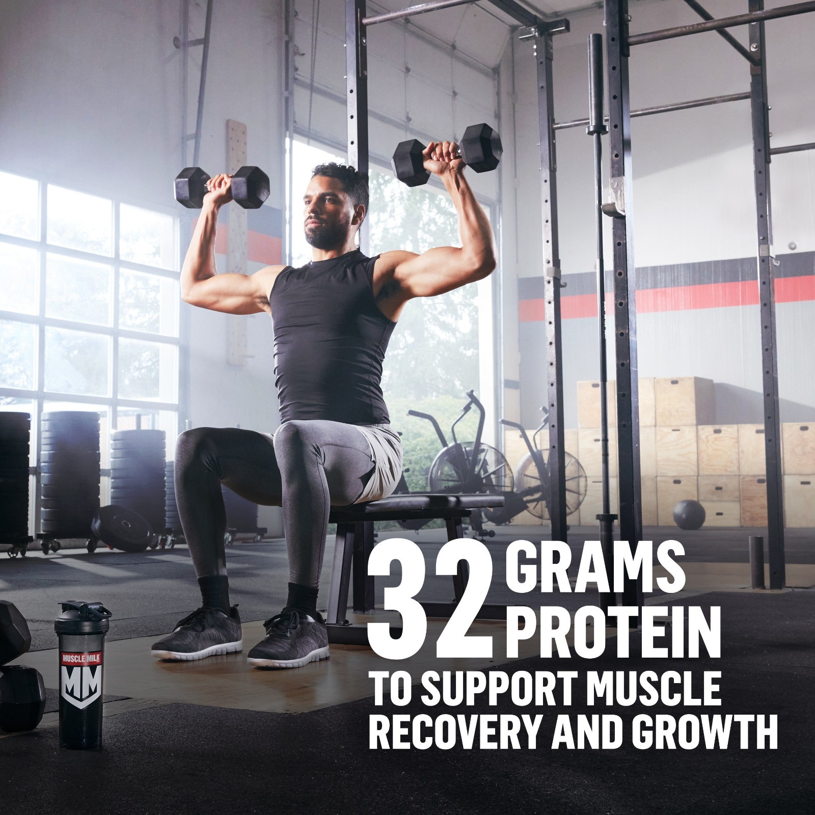 Muscle Milk Genuine Protein Powder Chocolate Flavor 32g Protein 1.93 lb NSF Cert