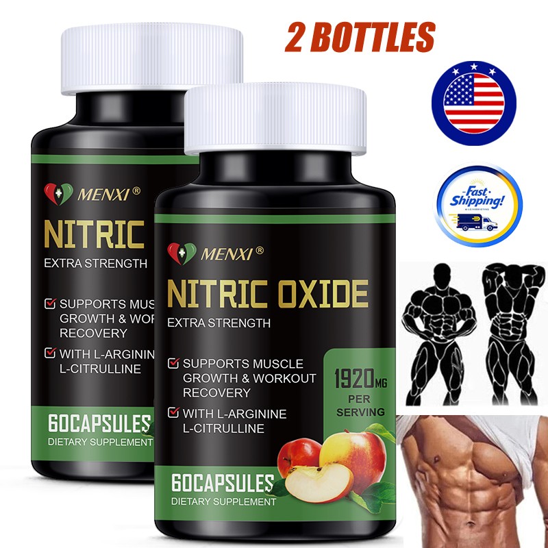 Nitric Oxide and Circulation Booster | L-Arginine, L-Citrulline | Extra Strength