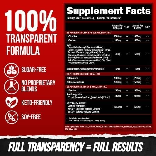 Pre Workout Powder – Long-Lasting Energy, Pump & Focus – Lion’s Blood