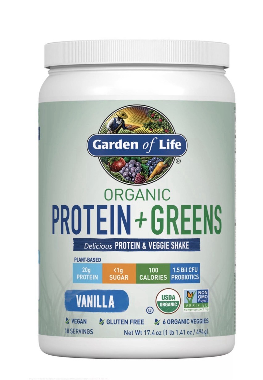 Garden of Life Organic Protein Powder Vanilla 17.4oz Vegan Gluten Free Non-GMO