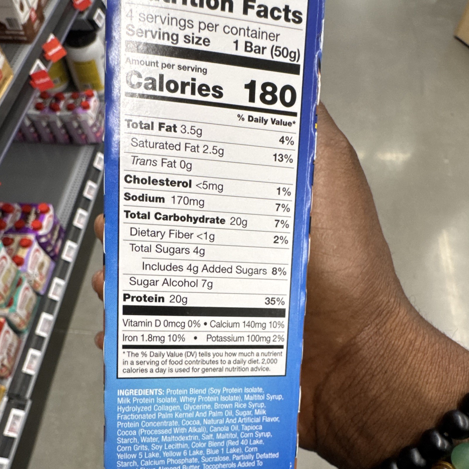 Pure Protein Cocoa Pebbles Gluten Free Protein Bars 4-Pack 7.04 oz