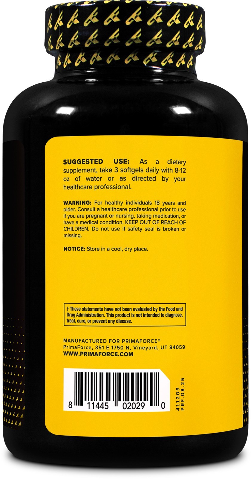 PrimaForce Max CLA Supplement, 180 Softgels, 60 Servings, 2400 mg Per Serving