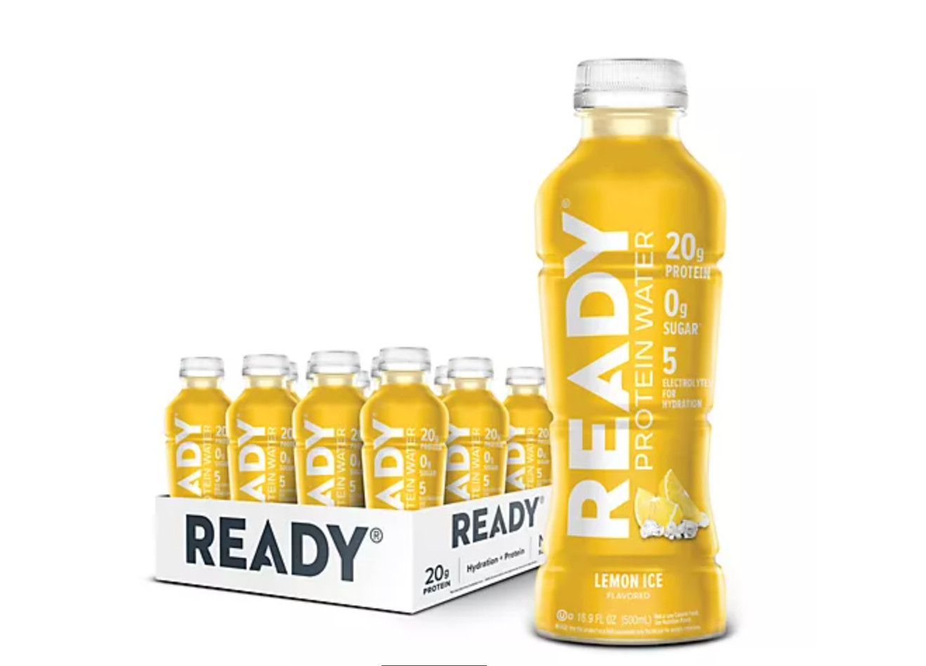 Ready 20g Whey Clear Protein Water 90 Cal 12 Count