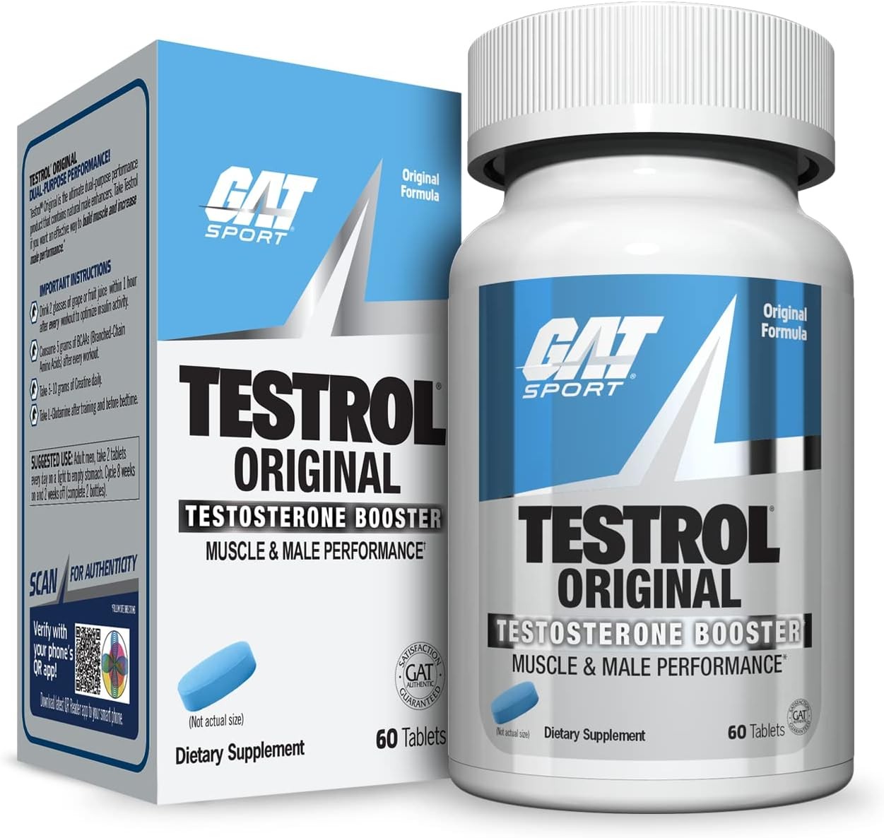 GAT Sport Testrol Original Test Booster | Male Performance, Vitality,…